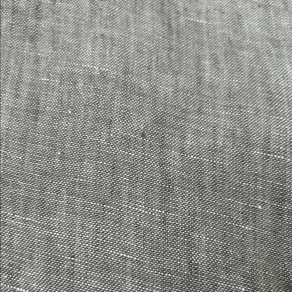 Banana Republic Light Gray Marled Button-Down Short Sleeve Shirt Slim Fit Linen - Picture 11 of 11